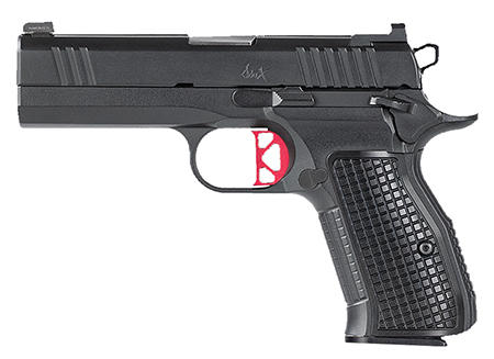 [806703921020] Dan Wesson 92102 DWX Compact Compact Frame 9mm Luger 15+1 4" Match Grade Barrel, Black Serrated Steel Slide, Steel Frame w/Beavertail, Aluminum Grip, Ambidextrous