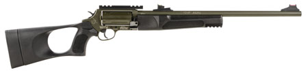 [725327619970] Rossi SCJT4510B Circuit Judge  45 Colt (LC) Caliber or 410 Gauge with 5rd Capacity, 18.50" Barrel, Moss Green Cerakote Metal Finish  &  Black Fixed Thumbhole Stock Right Hand (Full Size)