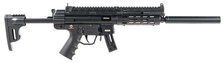 [819644025757] GSG GERGGSG1610ML GSG-16  Full Size 22 LR 10+1 16.25" Black Black Polymer Receiver Black Collapsible w/Storage Compartment Stock Right Hand