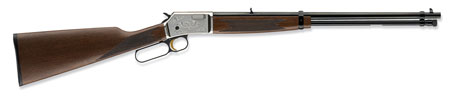 [023614250203] Browning 024108102 BL-22 Grade II 22 Short, 22 Long or 22 LR Caliber with 15+1 Capacity, 20" Polished Blued Barrel, Satin Nickel Metal Finish  &  Satin Walnut Stock Right Hand (Full Size)