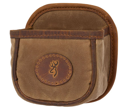 [023614017004] Browning 121040084 Santa Fe Shell Carrier Tan Canvas/Leather Capacity 1 box Belt Clip Mount