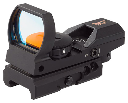 [023614063728] Browning 1290230 Buck Mark Reflex Sight Black Anodized 1x 3 MOA Red Dot Reticle, Picatinny Rail Mount