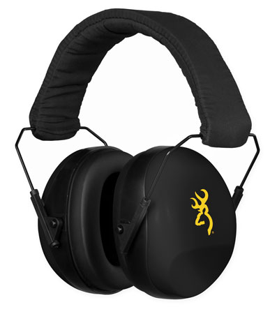[023614415220] Browning 12682 Buck Mark II  Plastic with Foam 27 dB Over the Head Black Adult