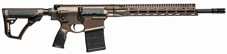 [818773021517] Daniel Defense 0215815060047 DD5 V4 Gen II 7.62x51mm NATO 18" 20+1 Mil-Spec Brown Cerakote Black 6 Position w/SoftTouch Overmolding Stock Black Polymer Grip