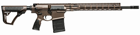 [818773021531] Daniel Defense 0215820057047 DD5 V4 Gen II 6.5 Creedmoor 18" 20+1 Mil-Spec Brown Cerakote Black 6 Position w/SoftTouch Overmolding Stock MLOK