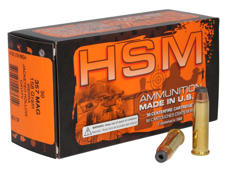 [810742023614] HSM 35723N Pro Pistol  357 Mag 158 gr Jacketed Hollow Cavity 50 Per Box/ 10 Case