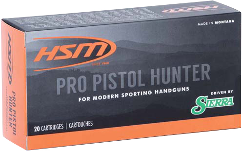 [810742023690] HSM 500SW9N Pro Pistol  500 S&W Mag 400 gr Jacketed Soft Point 20 Per Box/ 25 Case