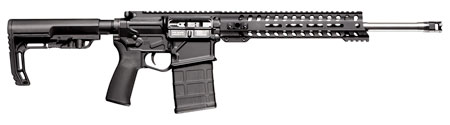 [847313016621] Patriot Ordnance Factory 01662 Rogue Direct Impingement 7.62x51mm NATO 20+1 16.50" Stainless Steel Barrel, Black Anodized Receiver, 11" Renegade Handguard, Synthetic 6 Position MFT Minimalist Stock