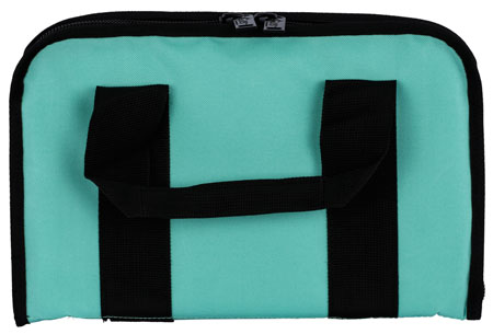 [663306211220] US PeaceKeeper P21122 Attache Case Robbin's Egg Blue 600D Polyester Holds Handgun
