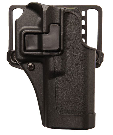 [604544616903] Blackhawk 410564BKR Serpa CQC  OWB Size 64 Matte Black Polymer Belt Loop/Paddle Fits FN FNS Right Hand