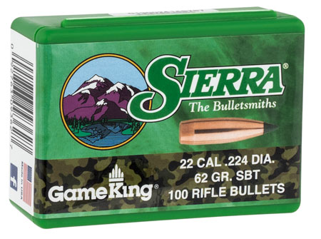 [092763093627] Sierra 9362 GameKing  62gr Spitzer Boat Tail 100/Box