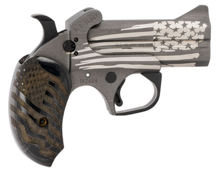 [855959006616] Bond Arms BAOG Old Glory  45 Colt (LC)/410 Gauge 3.50" 2 Round American Flag Stainless Steel Cerakote