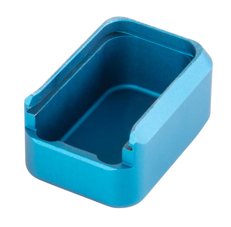 [723364214004] Walther Arms 2835274 Magazine Extension  for 9mm Luger Walther PPQ Magazines (Adds 2rds) Blue Machined Aluminum