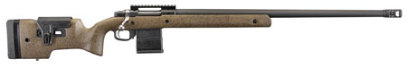 [736676571239] Ruger 57123 Hawkeye Long-Range Target Full Size 308 Win 10+1 26" Matte Black Steel Threaded Barrel, Picatinny Rail Steel Receiver, Black Speckled Brown Adj Comb  &  LOP Laminate Stock