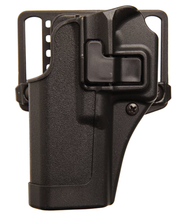 [604544616248] Blackhawk 410568BKR Serpa CQC  OWB Size 68 Matte Black Polymer Belt Loop/Paddle Compatible w/Glock 43 Right Hand