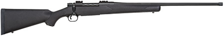 [015813281317] Mossberg 28131 Patriot  Full Size 7mm Rem 3+1 24" Matte Blued Fluted Threaded Barrel, Drilled  &  Tapped Matte Blued Stainless Steel Receiver, Black Fixed Synthetic Stock, Right Hand