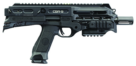 [8053800940436] Chiappa Firearms 500217 CBR-9 Black Rhino 9mm Luger 9" 18+1, Black, No Brace