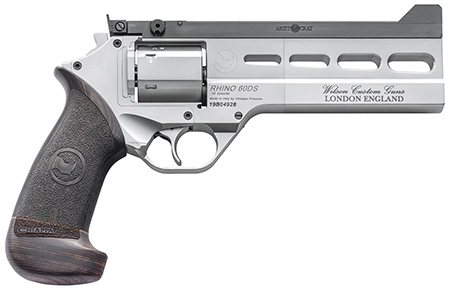 [8053800941594] Chiappa Firearms 340302 Rhino Match Master 38 Special 6 Shot, 6" Gray PVD Steel Vent Rib Barrel  &  Cylinder, Gray PVD Aluminum Frame, Black Hogue Micarta Grip, Exposed Hammer