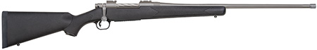 [015813281294] Mossberg 28129 Patriot  Full Size 7mm Rem 3+1 24" Stainless Cerakote Fluted Threaded Barrel, Drilled  &  Tapped Stainless Cerakote Receiver, Black Fixed Synthetic Stock, Right Hand