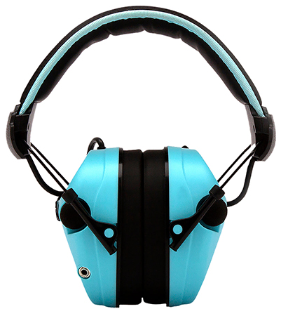 [810170031045] Pyramex VGPME26 Venture Gear Sentinel Muff Polymer 26 dB Over the Head Powder Blue/Black Adult 1 Pair