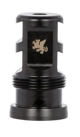 [791154083659] Griffin Armament TMPB22C1228 Paladin 2 Port Taper Mount 22 Cal 1/2"-28 tpi 1.88" 17-4 Stainless Steel Black Melonite QPQ
