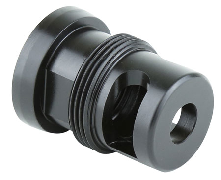 [791154081761] Griffin Armament TMM762 Taper Mount Minimalist Black 17-4 Stainless Steel with 5/8"-24 tpi Threads, 1.34" OAL  &  1.07" Diameter for 30 Cal