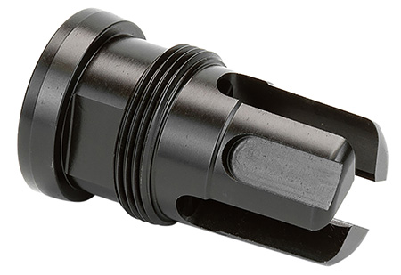 [791154082300] Griffin Armament TMMFH5824 Minimalist Taper Mount Flash Suppressor Black 17-4 Stainless Steel with 5/8"-24 tpi Threads, 1.80" OAL  &   1.07" Diameter for 30 Cal