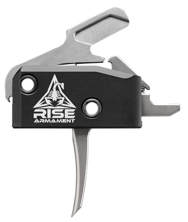 [850011713082] Rise Armament RA434SLVRAWP RA-434 High Performance Single-Stage Flat Trigger with 3.50 lbs Draw Weight  &  Black/Silver Finish for AR-Platform