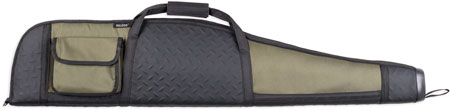 [672352012163] Bulldog BD310 Armor Rifle Case 48" Black with Green Panels Water-Resistant Nylon