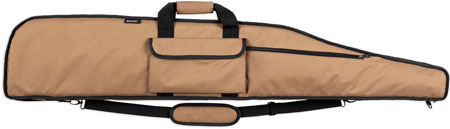 [672352012194] Bulldog BD375 Long Range Rifle Case 55" Tan with Black Trim Water-Resistant Nylon Rifle