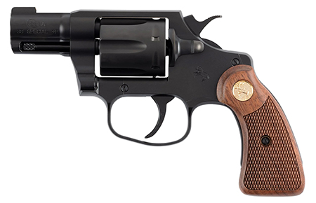 [098289007209] Colt Mfg COBRAMB2WBB Night Cobra  38 Special +P 6 Shot 2" Matte Black Ion Bond Steel Barrel, Cylinder  &  Frame, Wood Grip