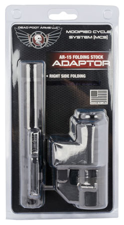 [707129758576] Dead Foot DFAMCSRFSRC2BN1 Modified Cycle System  with Right Side Folding Stock Adaptor Black DLC BCG