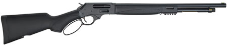 [619835500045] Henry H018X410 Lever X Model 410 Gauge with 19.80" Barrel, 2.5" Chamber, 5+1 Capacity, Blued Metal Finish  &  Black Synthetic Stock Ambidextrous Hand (Full Size)