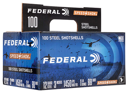 [604544651508] Federal WF1421002 Speed-Shok  12Gauge 3" 1 1/4oz 2Shot 100 Per Box/2 Case
