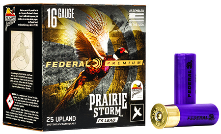 [604544645255] Federal PFX164FS4 Premium Prairie Storm FS 16Gauge 2.75" 1 1/8oz 4Shot 25 Per Box/10 Case