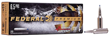 [604544659450] Federal P65PRCTA1 Premium Terminal Ascent 6.5PRC 130gr 20 Per Box/10 Case