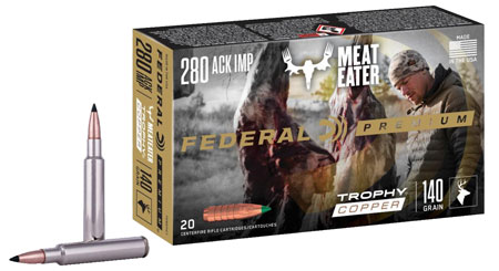 [604544659528] Federal P280A1TC1 Premium  280Ackley Improved 140gr Trophy Copper 20 Per Box/10 Case
