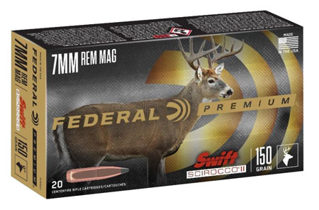 [604544656107] Federal P7RSS1 Premium  7mmRemMag 150gr Swift Scirocco II 20 Per Box/10 Case