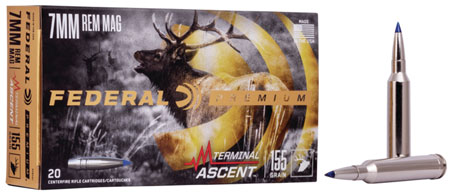 [604544659467] Federal P7RTA1 Premium Terminal Ascent 7mmRemMag 155gr 20 Per Box/10 Case