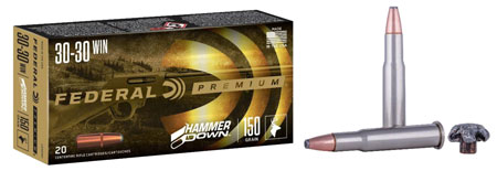 [604544658309] Federal LG30301 Premium HammerDown 30-30Win 150gr Bonded Soft Point 20 Per Box/10 Case