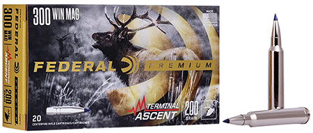 [604544659429] Federal P300WTA1 Premium Terminal Ascent 300WinMag 200gr 20 Per Box/10 Case