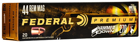 [604544658354] Federal LG441 Premium HammerDown 44RemMag 270gr Bonded Soft Point 20 Per Box/10 Case