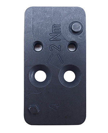 [642230260030] HK 50254264 Optic Plate #4 Black Steel, Fits HK VP9 OR Leupold DeltaPoint Pattern Footprint Mount