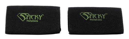 [859640007081] Sticky Holsters BSX2 Belt Slider X2 Black Elastic 2 pk