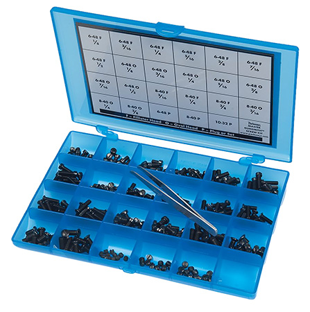 [034337030546] Pachmayr 03054 Master Gunsmith Screw Kit Blue Universal 277 Pieces