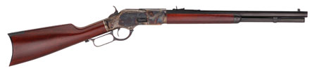 [810012511377] Taylors  &  Company 550172DE 1873 Taylor Tuned 45 Colt (LC) 10+1 20" Walnut Fixed Pistol Grip Stock Color Case Hardened Right Hand