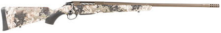 [082442924663] Tikka JRTXVW318 T3x Lite 270 Win 3+1 22.40" Midnight Bronze Cerakote Fluted Threaded Barrel, Drilled  &  Tapped Steel Receiver, Veil Wideland Fixed Synthetic Stock, Black Interchangeable Backstrap Grip