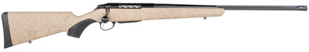 [082442928661] Tikka JRTXRT316 T3x Lite Full Size 308 Win 3+1 22.40" Black Fluted Threaded Barrel, Drilled  &  Tapped Steel Receiver, Black Webbed Tan Roughtech Synthetic Stock, Black Interchangeable Backstrap Grip