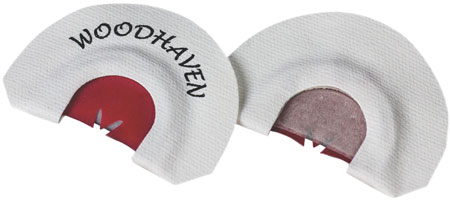 [854627000130] Woodhaven WH013 Red Wasp  Diaphragm Call Triple Reed Attracts Turkeys White