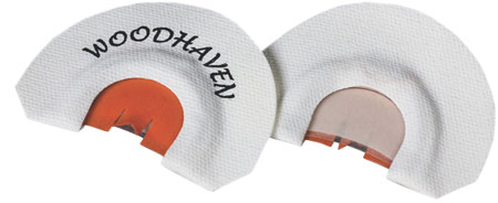 [854627001007] Woodhaven WH100 Copperhead  Diaphragm Call Triple Reed Attracts Turkeys White